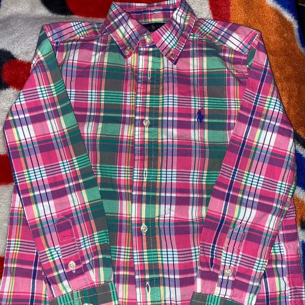 Plaid Oxford Shirt Ralph Lauren
